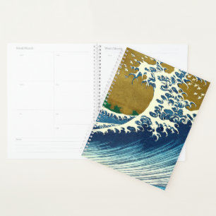 Hokusai Great Wave Pattern: Japanese Ukiyo-e Art Planner
