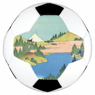 Hokusai Hakone Lake in Sagami Province Football