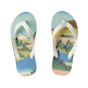 Hokusai Hakone Lake in Sagami Province Kid's Flip Flops