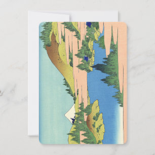 Hokusai Hakone Lake in Sagami Province   Thank You Card