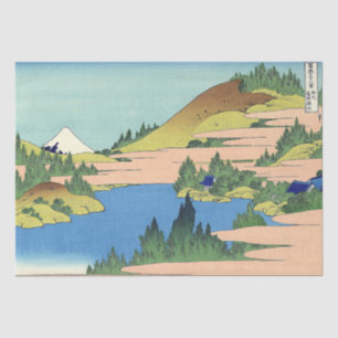 Hokusai Hakone Lake in Sagami Province Tissue Paper