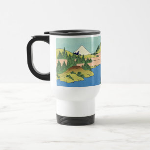 Hokusai Hakone Lake in Sagami Province   Travel Mug
