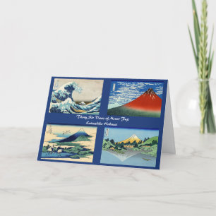 Hokusai - Happy New Year / 36 Views of Mount Fuji Holiday Card