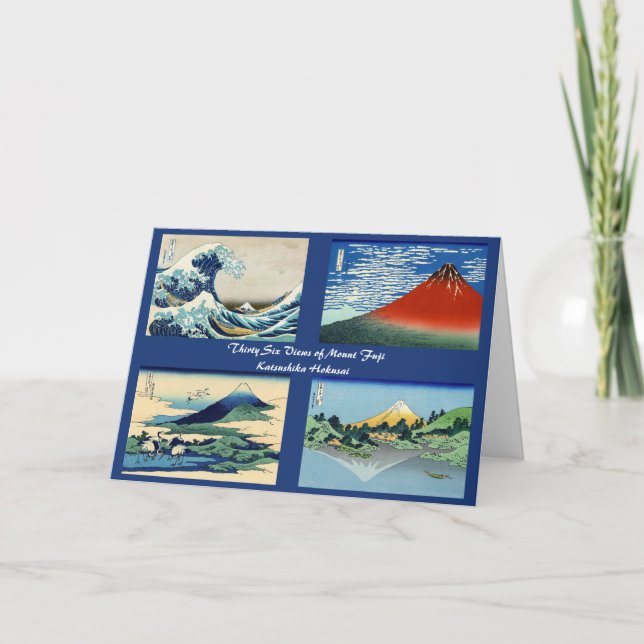 Hokusai - Happy New Year / 36 Views of Mount Fuji Holiday Card (Front)