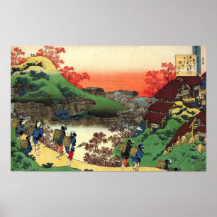 Hokusai - Japanese Art - Japan Cool Landscape View Poster