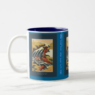 HOKUSAI Japanese Artwork Two-Tone Coffee Mug