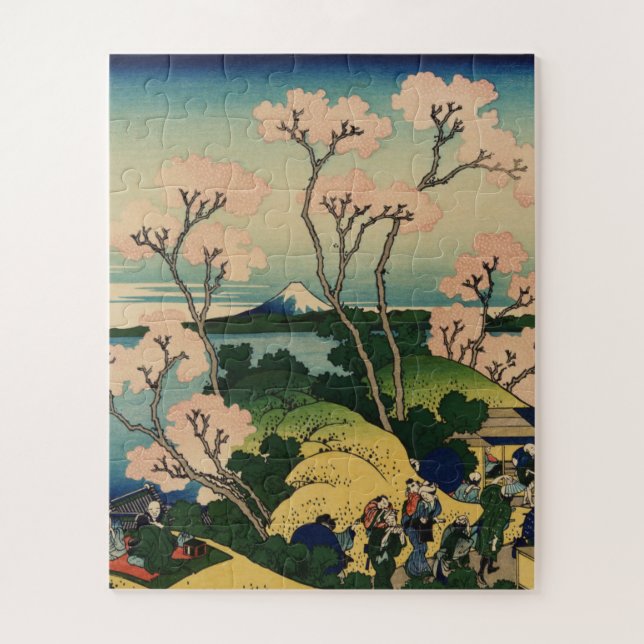 Hokusai Katsushika - Goten-Yama-Hill, Shinagawa Jigsaw Puzzle (Vertical)