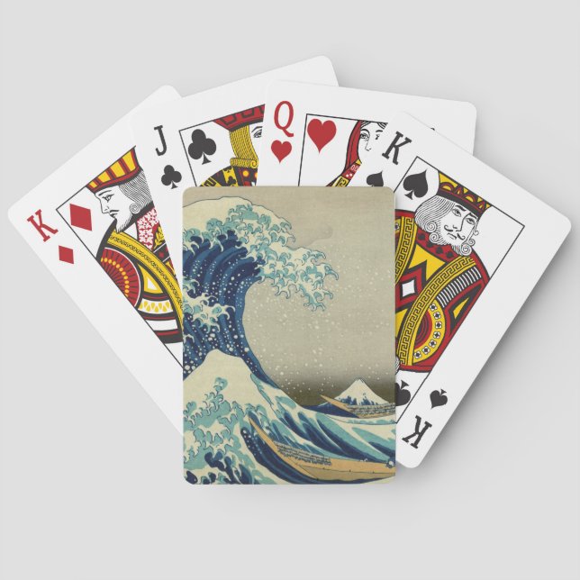 Hokusai Katsushika - Great Wave Playing Cards (Back)