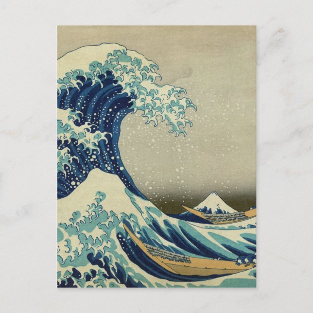 Hokusai Katsushika - Great Wave Postcard (Front)