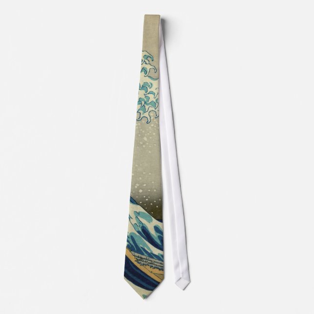 Hokusai Katsushika - Great Wave Tie (Front)