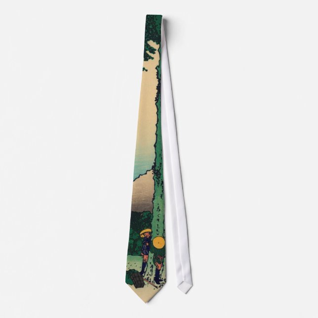 Hokusai Katsushika - Mishima Pass In Kai Province. Tie (Front)