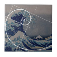 Hokusai Meets Fibonacci, Golden Ratio