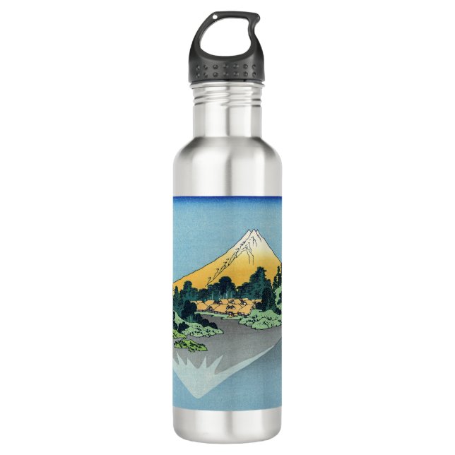 Hokusai - Mount Fuji Reflects in Lake Kawaguchi 710 Ml Water Bottle (Front)