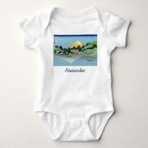 Hokusai - Mount Fuji Reflects in Lake Kawaguchi Baby Bodysuit