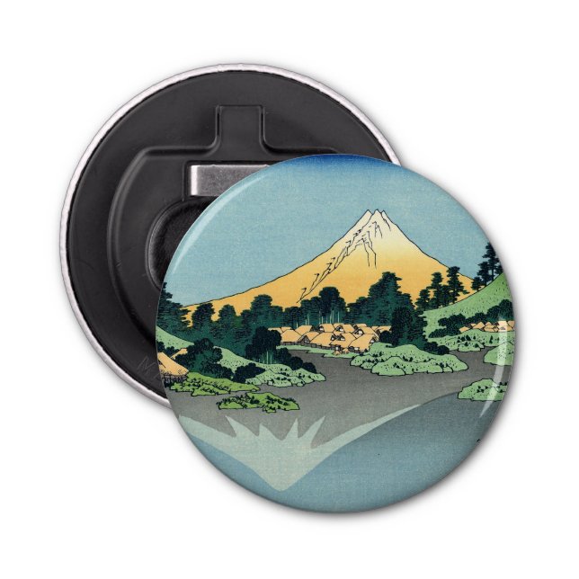 Hokusai Mount Fuji reflects in Lake Kawaguchi   Bottle Opener (Front)