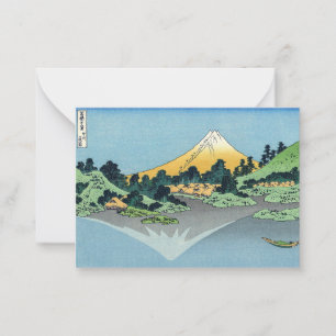 Hokusai - Mount Fuji Reflects in Lake Kawaguchi Card