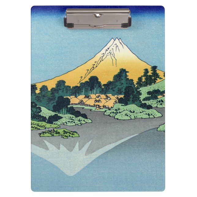 Hokusai - Mount Fuji Reflects in Lake Kawaguchi Clipboard (Front)