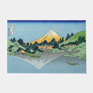 Hokusai - Mount Fuji Reflects in Lake Kawaguchi Doormat