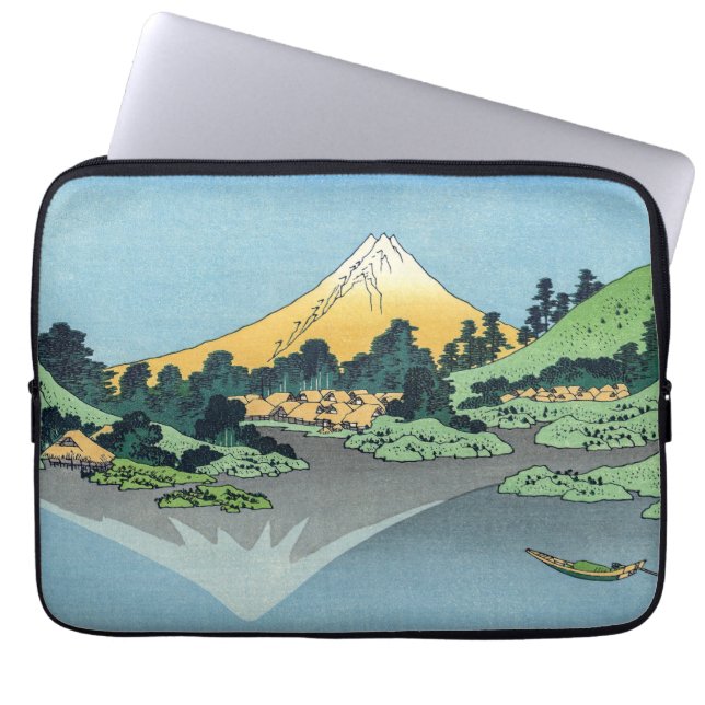 Hokusai - Mount Fuji Reflects in Lake Kawaguchi Laptop Sleeve (Front)