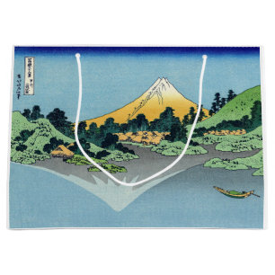 Hokusai - Mount Fuji Reflects in Lake Kawaguchi Large Gift Bag