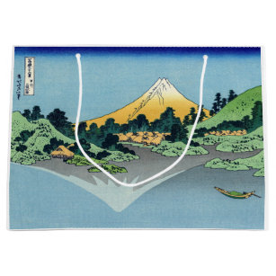 Hokusai - Mount Fuji Reflects in Lake Kawaguchi Large Gift Bag