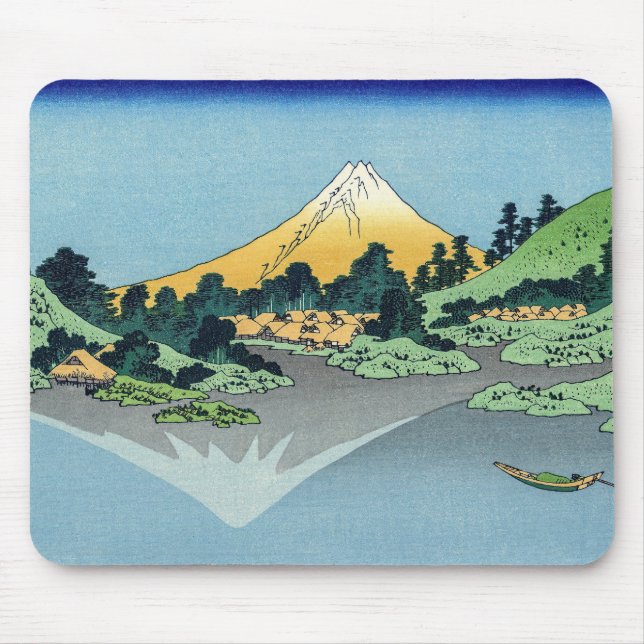 Hokusai - Mount Fuji Reflects in Lake Kawaguchi Mouse Mat (Front)