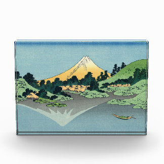 Hokusai Mount Fuji reflects in Lake Kawaguchi  Photo Block