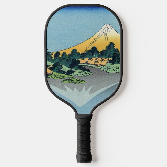 Hokusai - Mount Fuji Reflects in Lake Kawaguchi Pickleball Paddle (Front)