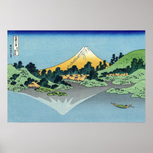 Hokusai - Mount Fuji Reflects in Lake Kawaguchi Poster