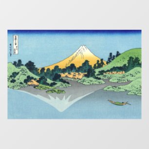 Hokusai - Mount Fuji Reflects in Lake Kawaguchi Window Cling