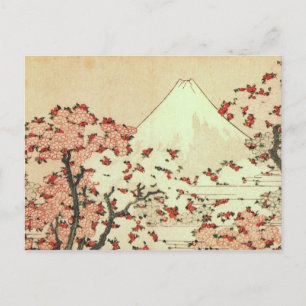 Hokusai Mt. Fuji Japanese Art Postcard