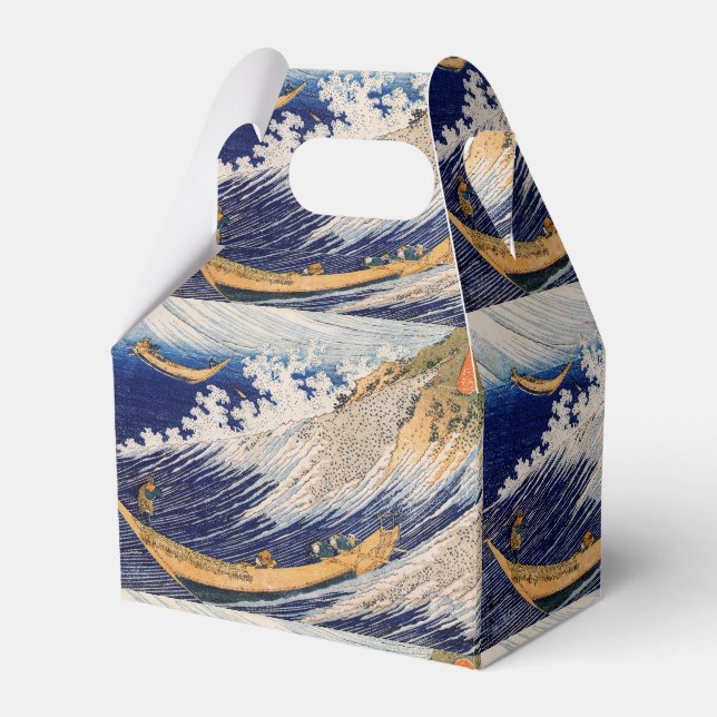 Hokusai Ocean Waves Sea Boats Favour Box (Front Side)