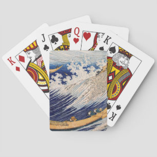 Hokusai Ocean Waves Sea Boats Playing Cards