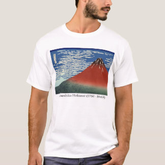 Hokusai on Mt. Fuji, - Southern wind clear sky T-Shirt
