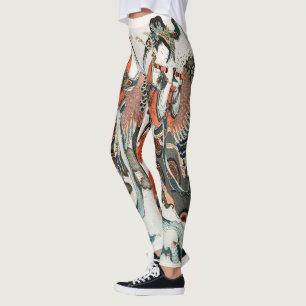 Hokusai’s Japanese Woman Leggings – Cool