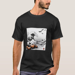 Hokusai s Wave Reimagined for Halloween T Shirt