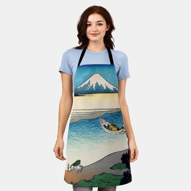 Hokusai - Tama river in the Musashi province Apron (Worn)
