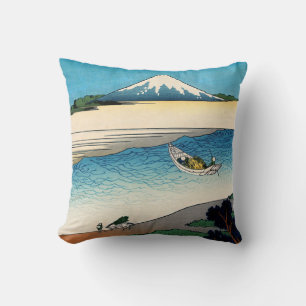 Hokusai - Tama river in the Musashi province Cushion