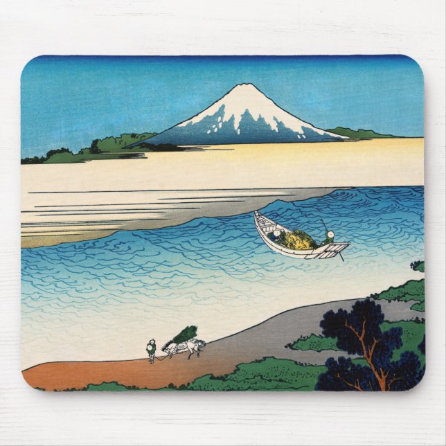 Hokusai - Tama river in the Musashi province Mouse Mat (Front)