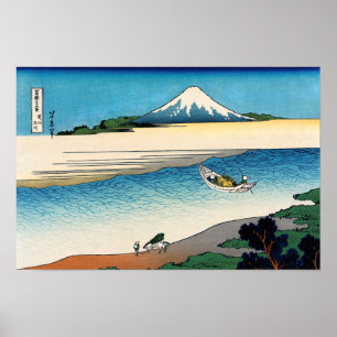 Hokusai - Tama river in the Musashi province Poster
