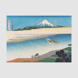 Hokusai - Tama river in the Musashi province Tissue Paper