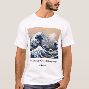 HOKUSAI, "The 3 great waves of Kanagawa" T-Shirt