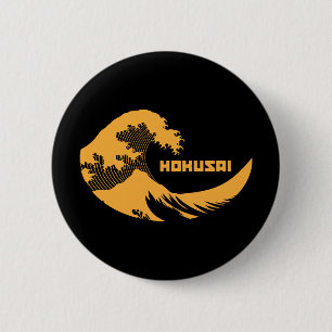 Hokusai - The Great Wave 6 Cm Round Badge