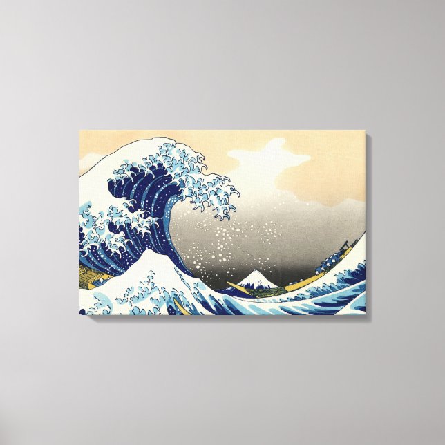 Hokusai The Great Wave Canvas Wrap Print (Front)