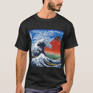 Hokusai"The Great Wave"&"Fine Wind, Clear Morning" T-Shirt