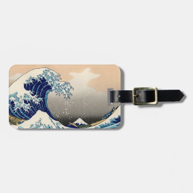 Hokusai 'The Great Wave' Luggage Tag (Front Horizontal)