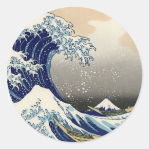 Hokusai: The great wave of Kanagawa Classic Round Sticker