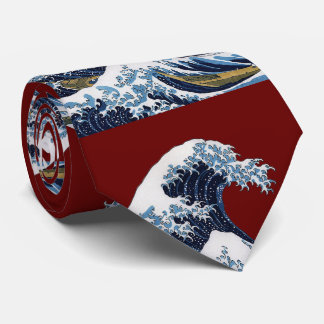 Hokusai , The Great Wave off Kanagawa ネクタイ Tie