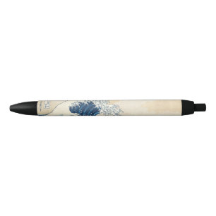 Hokusai The Great Wave Off Kanagawa Black Ink Pen
