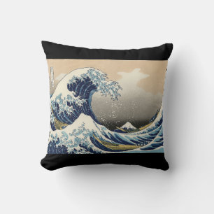 HOKUSAI , “ The Great Wave off Kanagawa ” Cushion